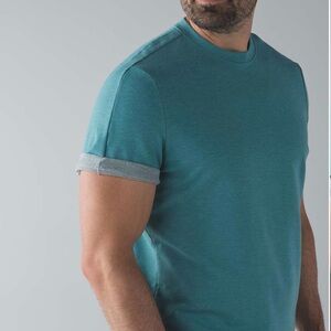 lululemon athletica Men's Green Crew Neck Shirt